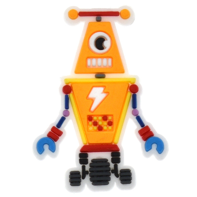 Al por mayor 100pcs PVC Cartoon Baby Diy Shoe Hebillas